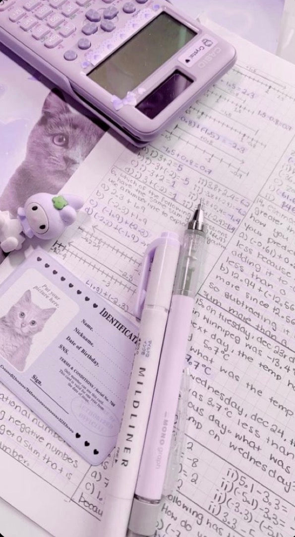 Lavender Dream Kawaii Stationery Scoop